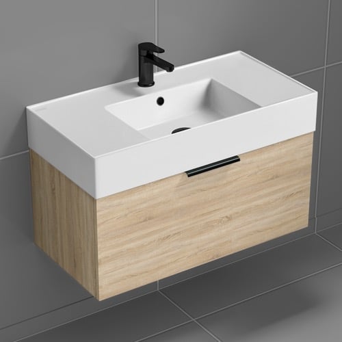 Floating Bathroom Vanity, Modern, 32 Inch Nameeks DERIN509