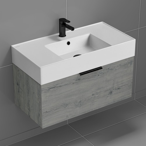 Floating Bathroom Vanity, Modern, 32 Inch Nameeks DERIN512