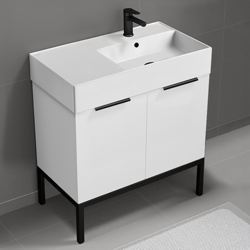 Modern Bathroom Vanity, 32 Inch, Free Standing Nameeks DERIN606