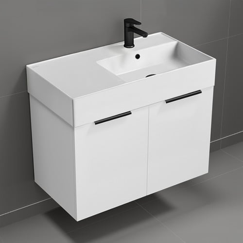 Floating Bathroom Vanity, Modern, 32 Inch Nameeks DERIN609