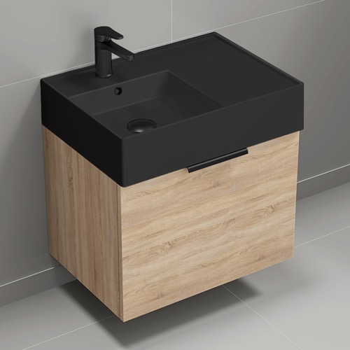 Floating Small Bathroom Vanity, Modern, 24 Inch Nameeks DERIN683