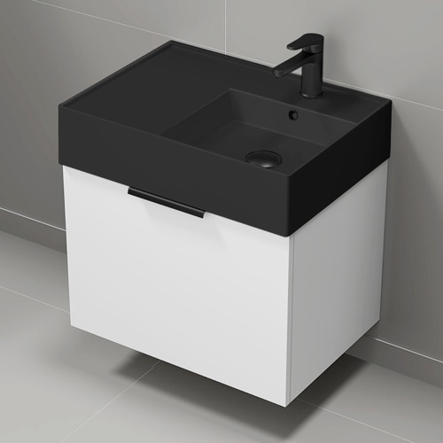 Floating Small Bathroom Vanity, Modern, 24 Inch Nameeks DERIN698