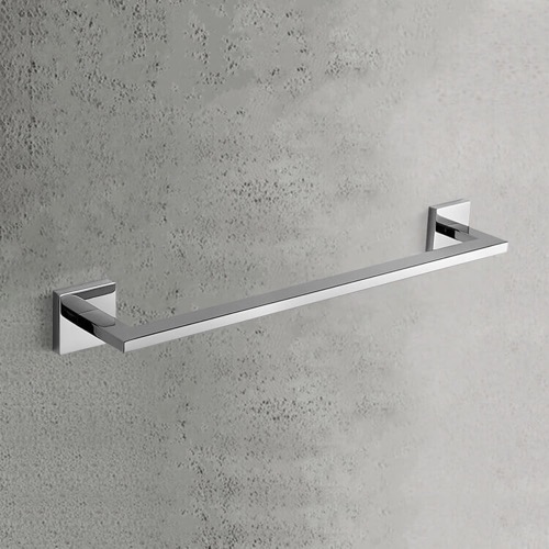 Towel Bar, 18 Inch, Modern, Chrome Nameeks NCB113