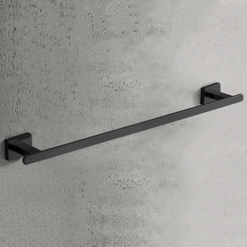 Towel Bar, 21 Inch, Modern, Matte Black Nameeks NCB59