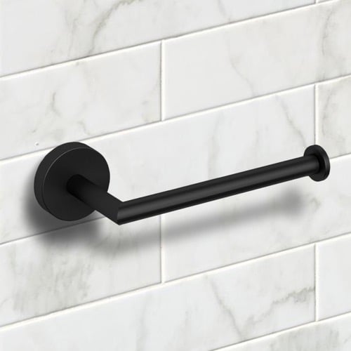 Matte Black Toilet Paper Holder Nameeks NNBL0032