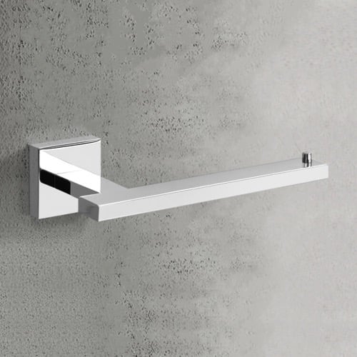 Modern Square Chrome Toilet Paper Holder Nameeks NNBL0076