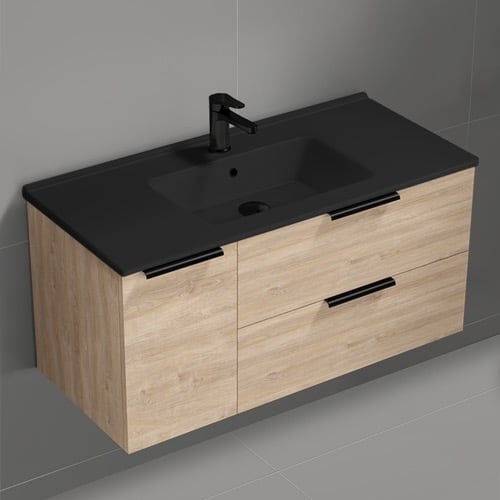 Wall Mounted Bathroom Vanity, Modern, 40 Inch Nameeks BODRUM126