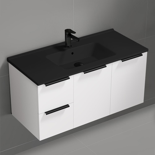 Wall Mounted Bathroom Vanity, Modern, 40 Inch Nameeks BODRUM145