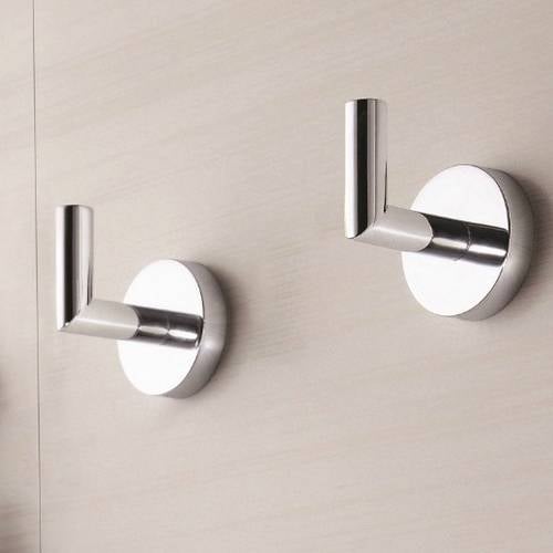 Set of Bathroom Hooks, Polished Chrome Nameeks HC08