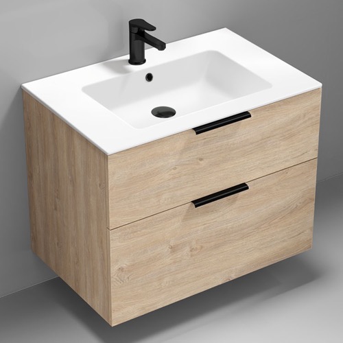 Wall Mounted Bathroom Vanity, Modern, 32 Inch Nameeks IBIZA9