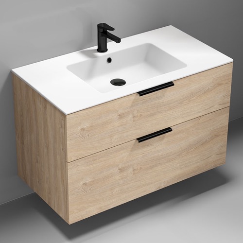 Wall Mounted Bathroom Vanity, Modern, 40 Inch Nameeks IBIZA17
