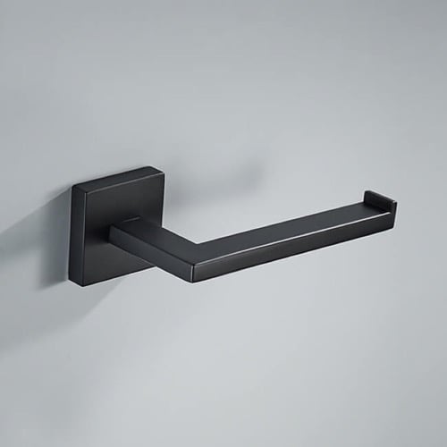 Toilet Paper Holder, Modern, Matte Black Nameeks NCB89