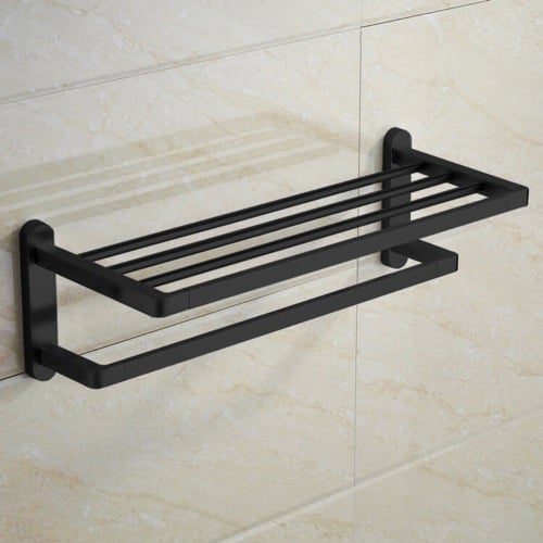 Matte Black Towel Rack Nameeks NCB90