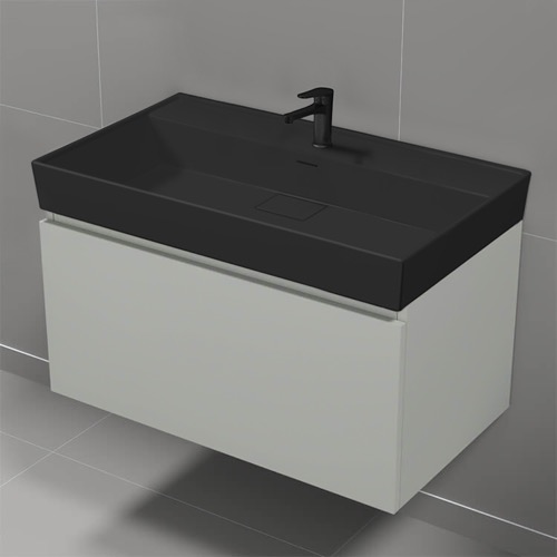 Floating Bathroom Vanity, 32 Inch Nameeks SHARP24
