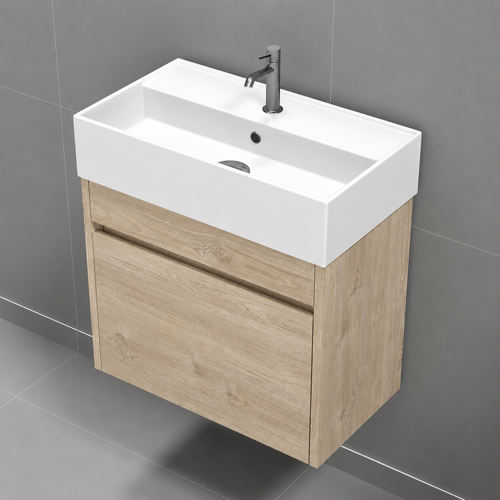 Small Bathroom Vanity, Floating, Modern, 24 Inch Nameeks MINI5