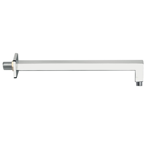 Wall-Mounted 12 Inch Square Shower Arm With Wall Flange Remer 348S30US