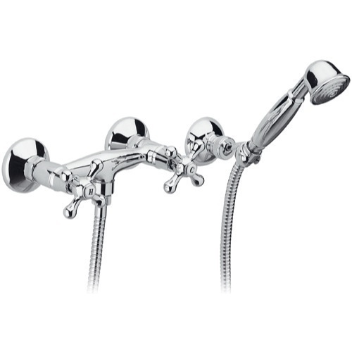 Wall-Mounted Shower Diverter With Hand Shower and Holder Remer LI39US