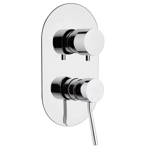 Wall-Mounted 2-Way Diverter On Single Flange, Rough-In Valve Included Remer N92US
