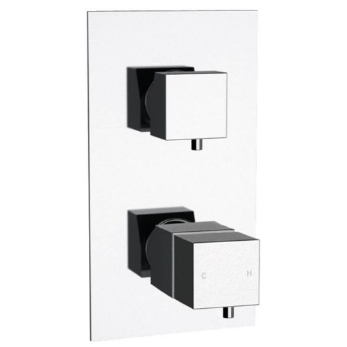 Three Way Thermostatic Diverter on Single Flange, Rough-In Valve Included Remer QT93US