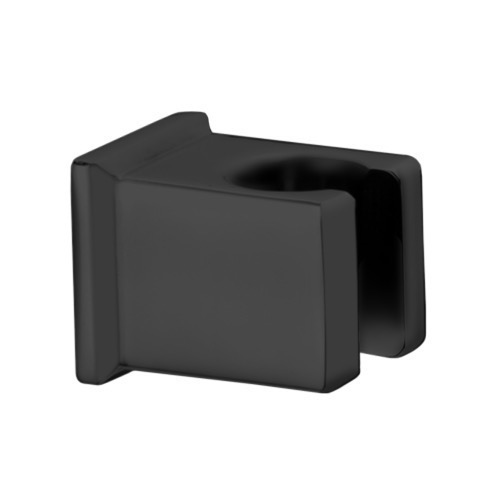Square Matte Black Shower Bracket Remer 339SOS-NO