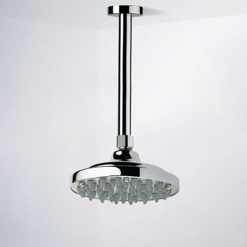 6 Inch Ceiling Mount Rain Shower Head With Arm, Chrome Remer 347N-35315
