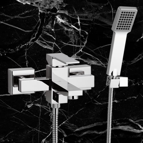 External Bath Mixer with Duplex Shower Remer Q02US