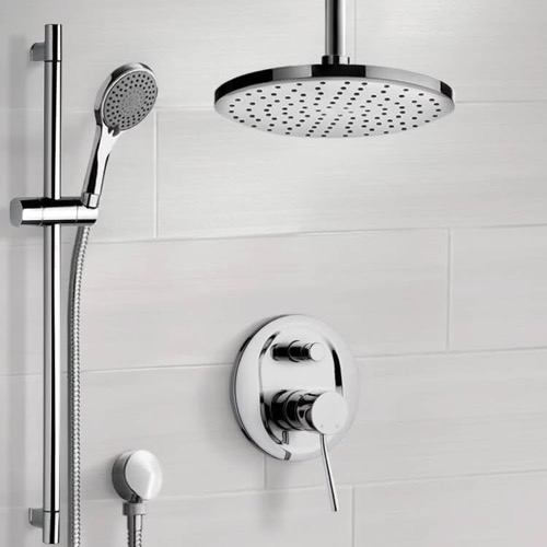 Ceiling Rain Shower System with Handheld, Rain Shower Head, Shower Faucet Set Remer SFR7016
