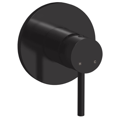 Matte Black Wall Mounted Shower Mixer, Rough-In Valve Included Remer X30-NO