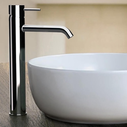 Chrome Round Vessel Sink Faucet Remer XF11LXLUSNL-CR