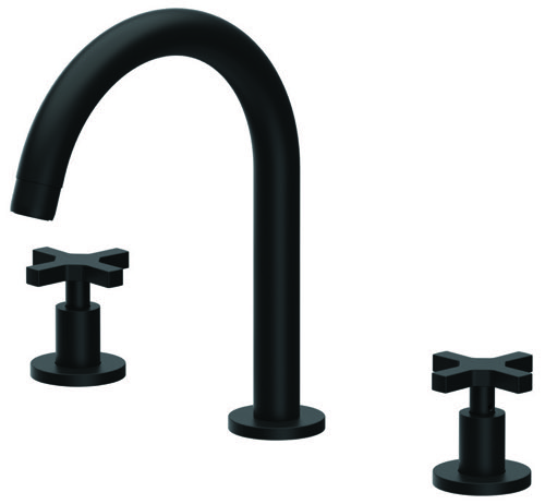 Matte Black Widespread Bathroom Faucet Remer DL13PUSNL-NO
