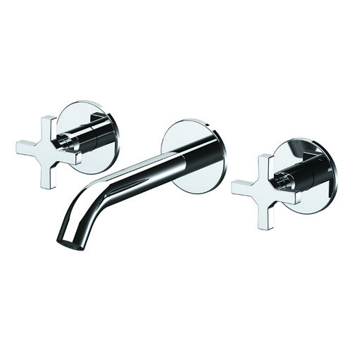 Chrome Wall Mounted Widespread Bathroom Faucet Remer DL14PLNL-CR
