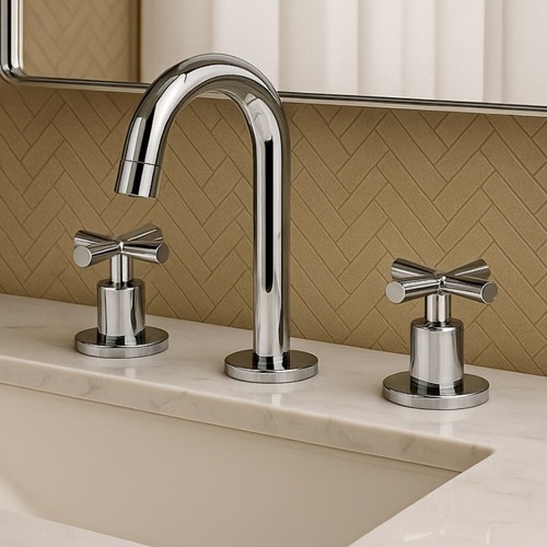 Chrome Widespread Bathroom Faucet Remer NJ13PUSNL-CR