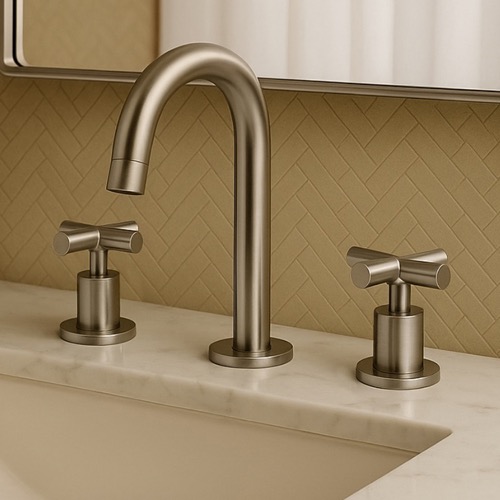 Brushed Nickel Widespread Bathroom Faucet Remer NJ13PUSNL-NP