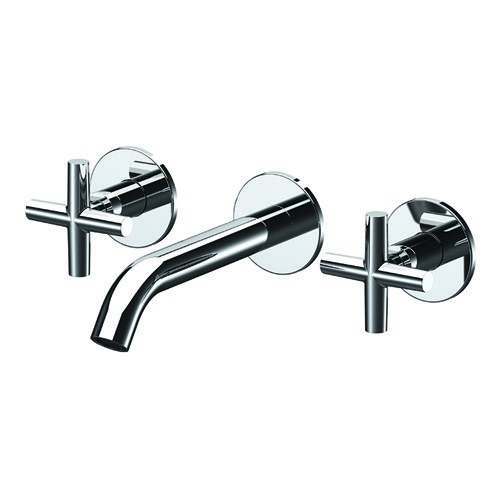 Chrome Wall Mounted Widespread Bathroom Faucet Remer NJ14PLNL-CR