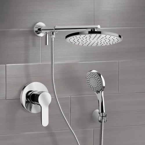 Rain Shower System with Handheld, Rain Shower Head, Shower Faucet Set Remer SFH14
