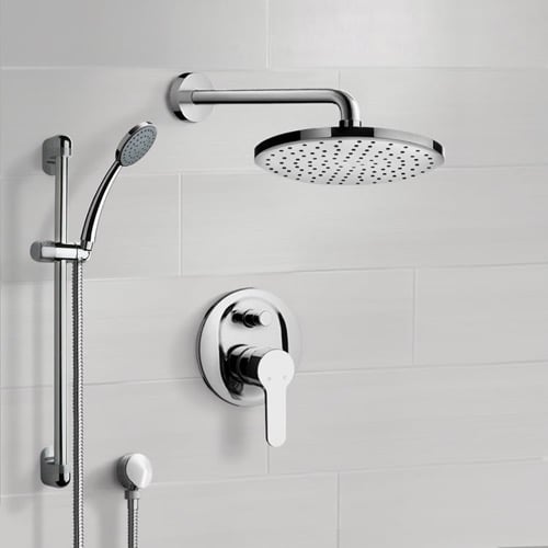 Rain Shower System with Handheld, Rain Shower Head, Shower Faucet Set Remer SFR12
