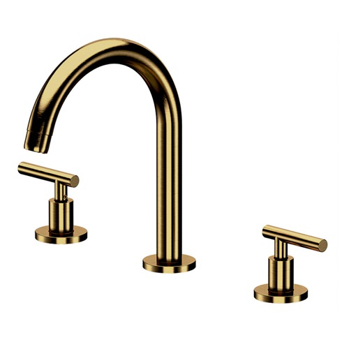 Brushed Gold Widespread Bathroom Faucet Remer XF13PUSNL-BG