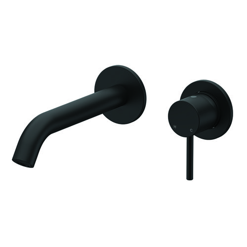 Matte Black Single Handle Wall Mounted Bathroom Faucet Remer XF15PLNL-NO