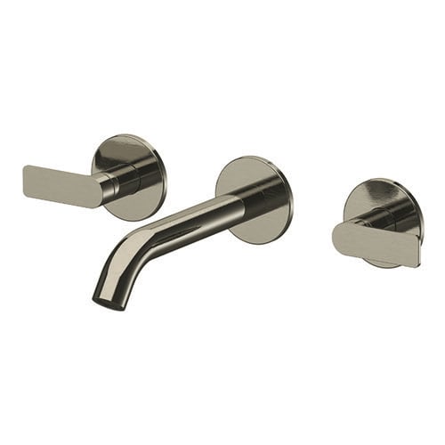 Brushed Nickel Wall Mounted Widespread Bathroom Faucet Remer XN14PLNL-NP