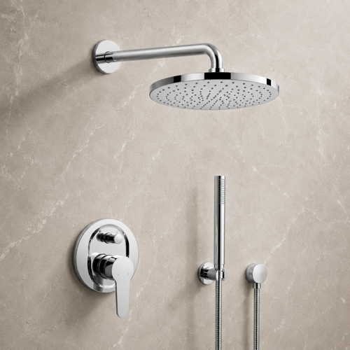 Rain Shower System with Handheld, Rain Shower Head, Shower Faucet Set Remer SFH21