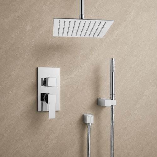 Ceiling Rain Shower System with Handheld, Rain Shower Head, Shower Faucet Set Remer SFH42