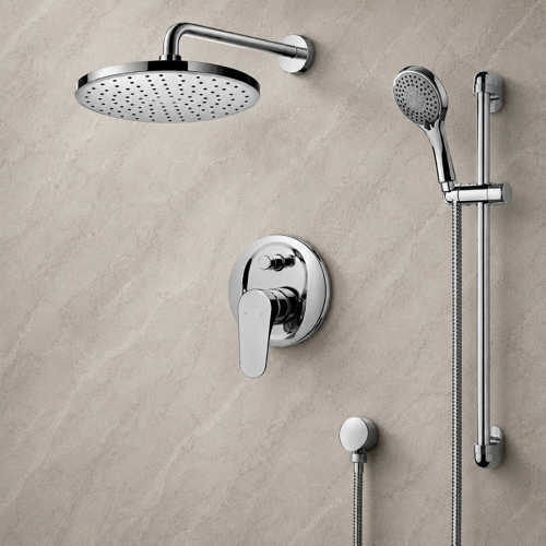 Rain Shower System with Handheld, Rain Shower Head, Shower Faucet Set Remer SFR7163