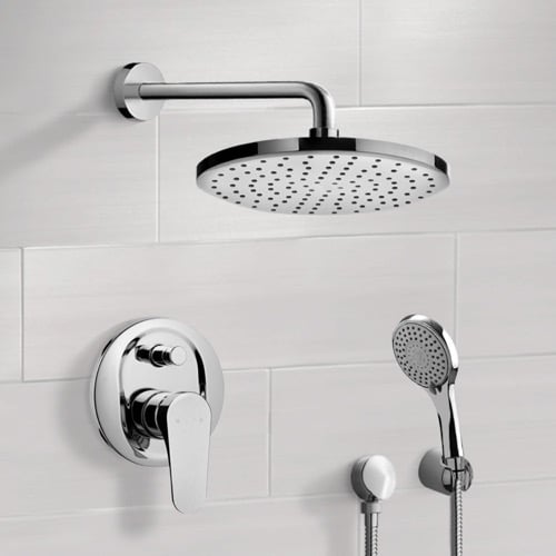 Rain Shower System with Handheld, Rain Shower Head, Shower Faucet Set Remer SFH6163