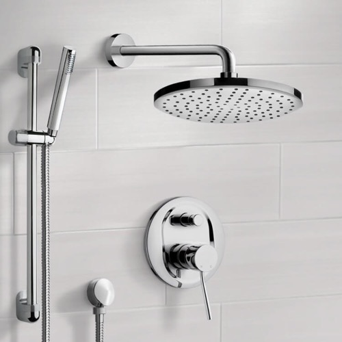 Rain Shower System with Handheld, Rain Shower Head, Shower Faucet Set Remer SFR7151