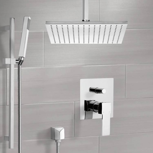 Ceiling Rain Shower System with Handheld, Rain Shower Head, Shower Faucet Set Ceiling Rain Shower System with Handheld, Rain Shower Head, Shower Faucet Set Remer SFR7508