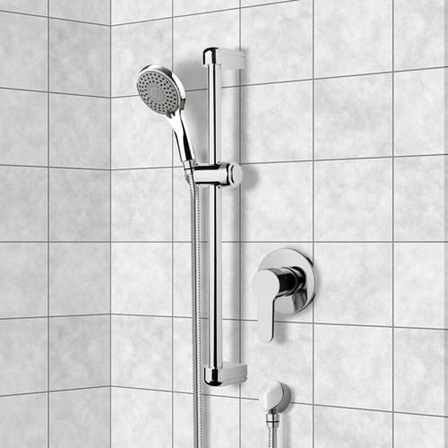 Chrome Slidebar Shower Set With Multi Function Hand Shower