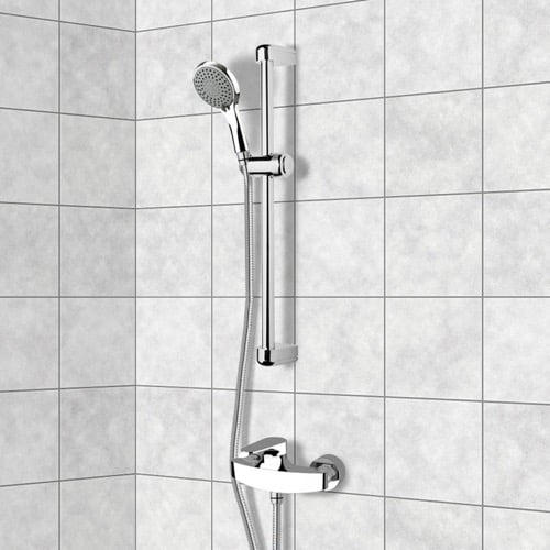 Chrome Slidebar Shower Set With Multi Function Hand Shower