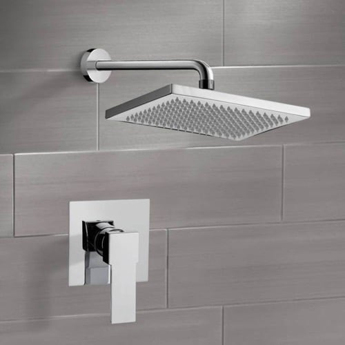 Shower Faucet Set with 9.5 Inch Rain Shower Head Remer SS1115