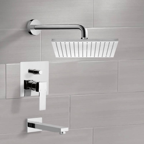 Tub and Shower Faucet Set with Rain Shower Head Remer TSF2121
