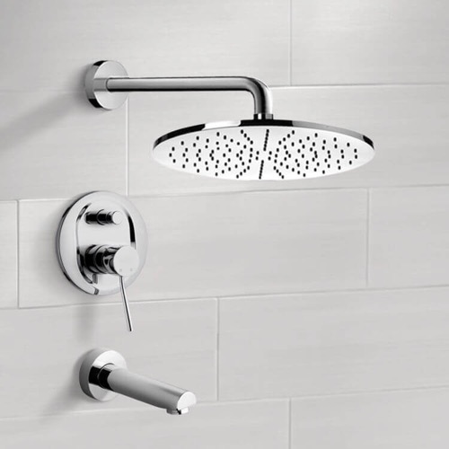 Tub and Shower Faucet Set with Rain Shower Head Remer TSF2145